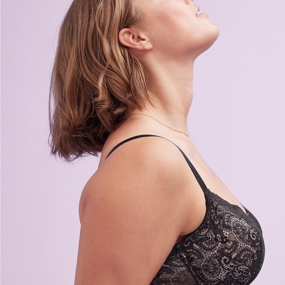 ThirdLove Black and Cream Lace Bra - Picture 5 of 6